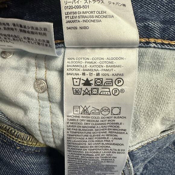 Levi's 550 Jeans Mens 38x34 Blue Straight Denim Rugged Workwear Biker Pants‎ - Picture 6 of 14